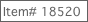 Item# 18520