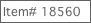 Item# 18560