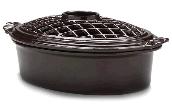 CastIronSteamerMAjolicaBrown