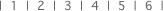 |  1  |