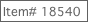 Item# 18540