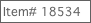 Item# 18534